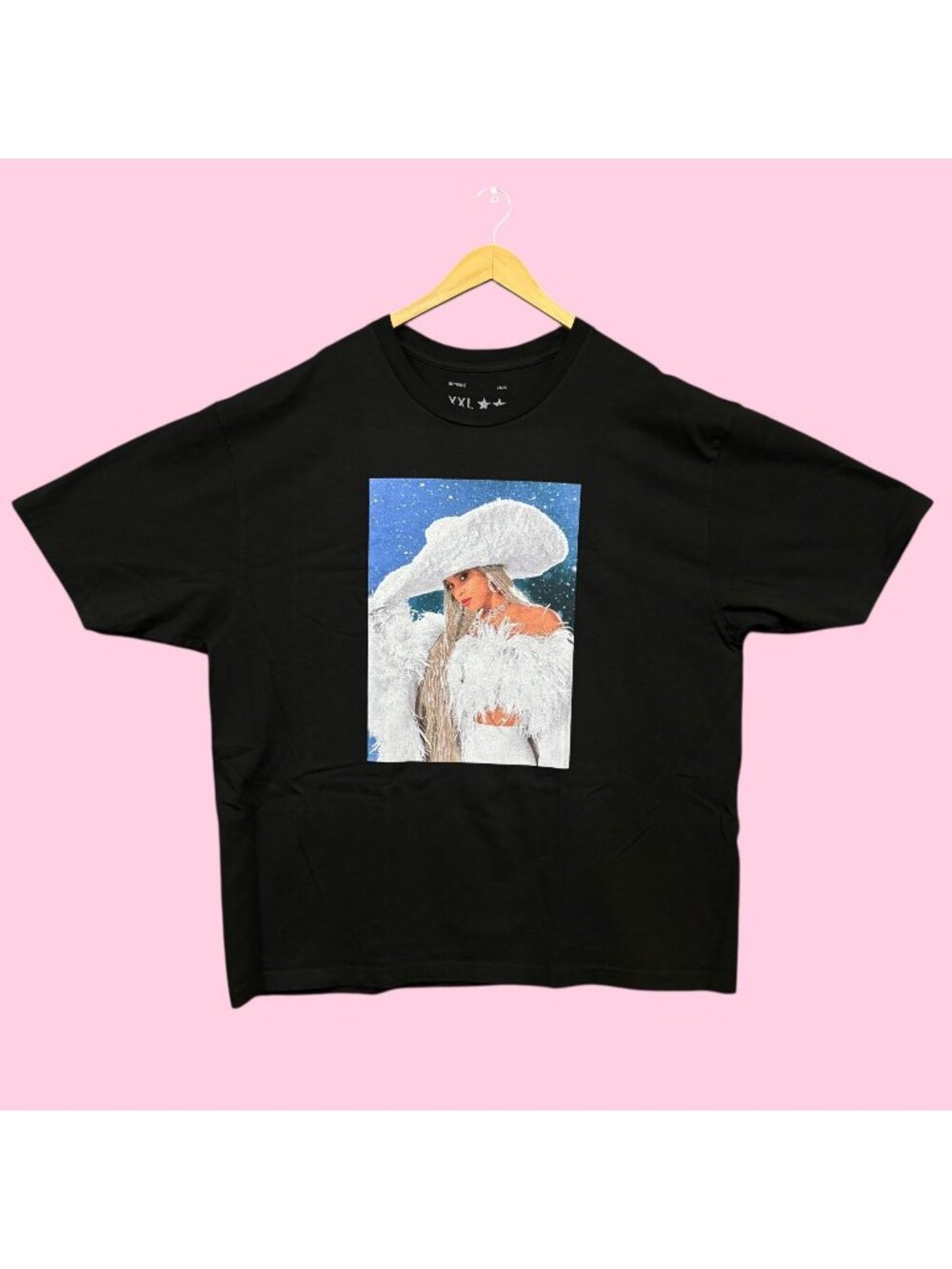 Beyonce Cowboy Carter Ho Ho Ho Down Icy Black Tee XXL
